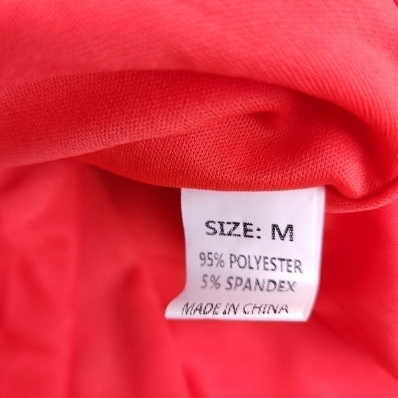 Red Pink Floral Boho Gorgeous Keyhole Back Dress Size M - Picture 10 of 14